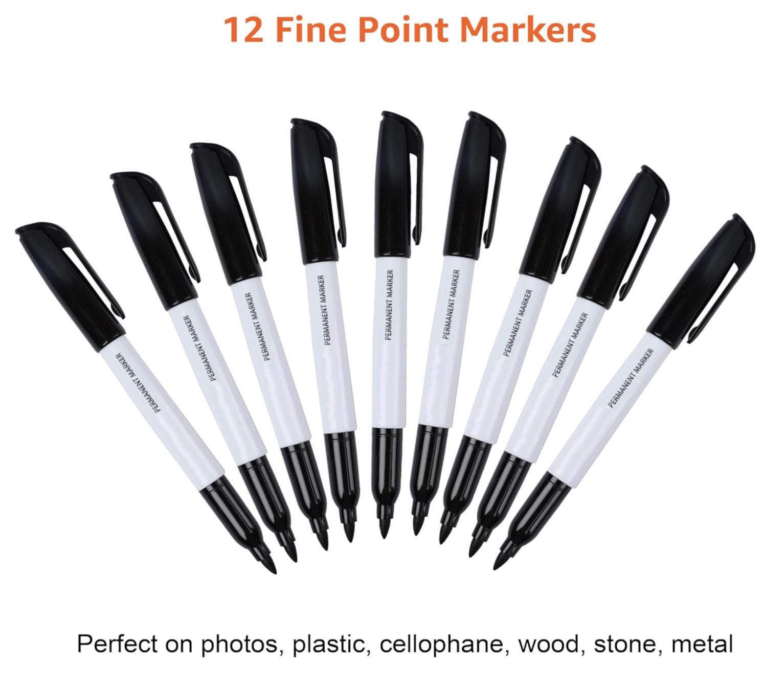 Penna & Evidenziatori: Permanentmarker, Schwarz, 12er-Pack – Nuovo e nell'imballaggio originale da Bülach venduto da StoreInShopOutlet 3