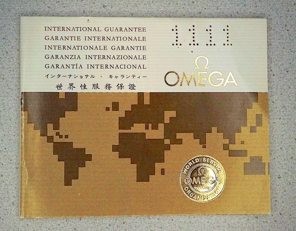 OMEGA Garantie booklet Serie ; 2.76 gebraucht (Gebraucht) in Bern für ...