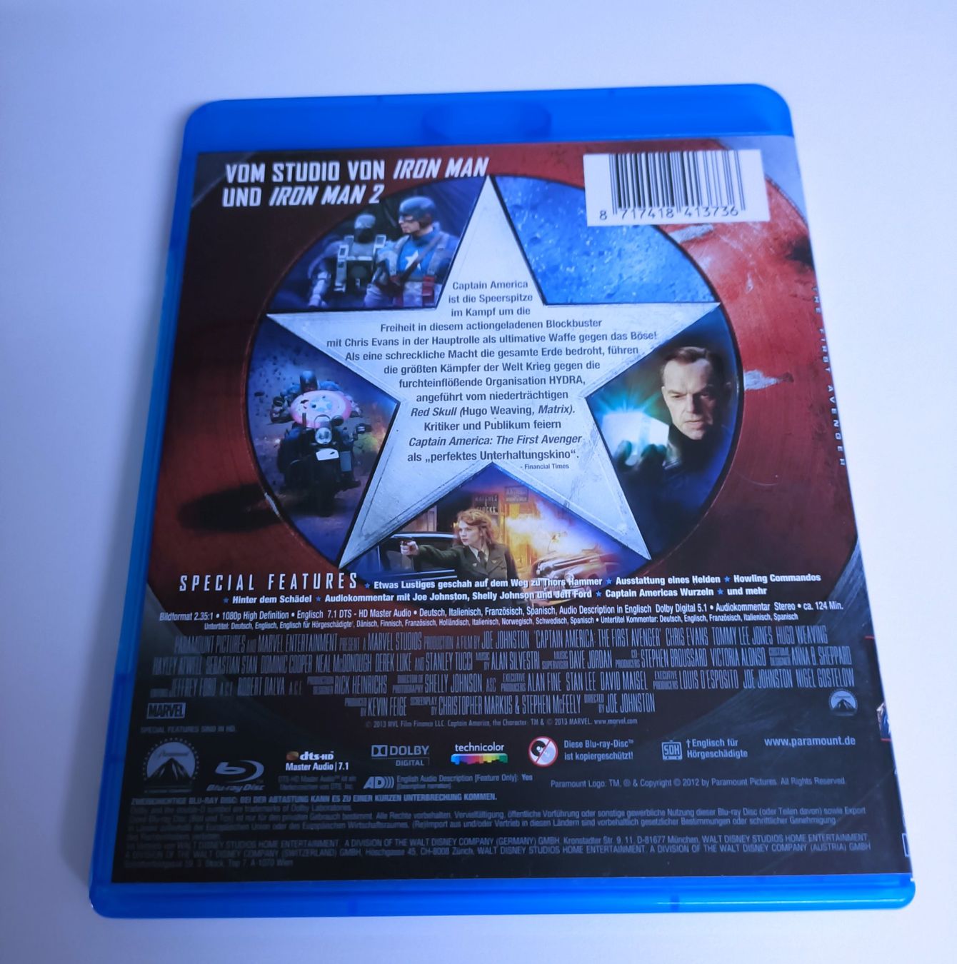Alle DVDs: CAPTAIN AMERICA The First Avenger Blu-Ray – Gebraucht aus Köniz von Movieportal007 1