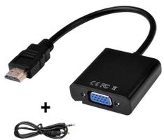 NEUER HDMI zu VGA Adapter inkl. Sound Verbindungskabel