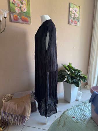 Lang-Veste zum überziehen (über z.B. eleganter Hose) schwarz