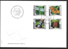 FDC Serie 1061-1064 Insekten ET 17.9.2002