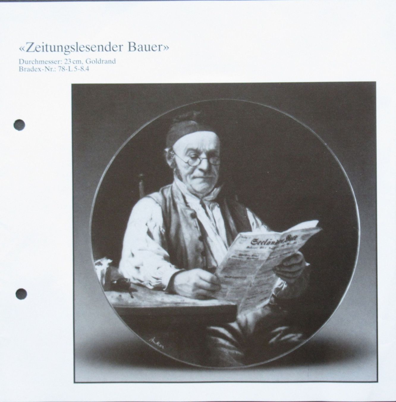 Teller: original ALBERT ANKER Sammelteller Bradford Langenthal – Neu (gemäss Beschreibung) aus Lohn-Ammannsegg von rrrikko 5