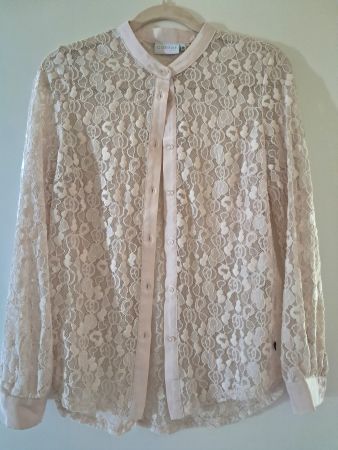 Chemisier Coster Copenhagen dentelle rose/crème taille 36