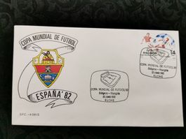 Enveloppe philatélique Coupe du Monde 1982 Espagne Elche