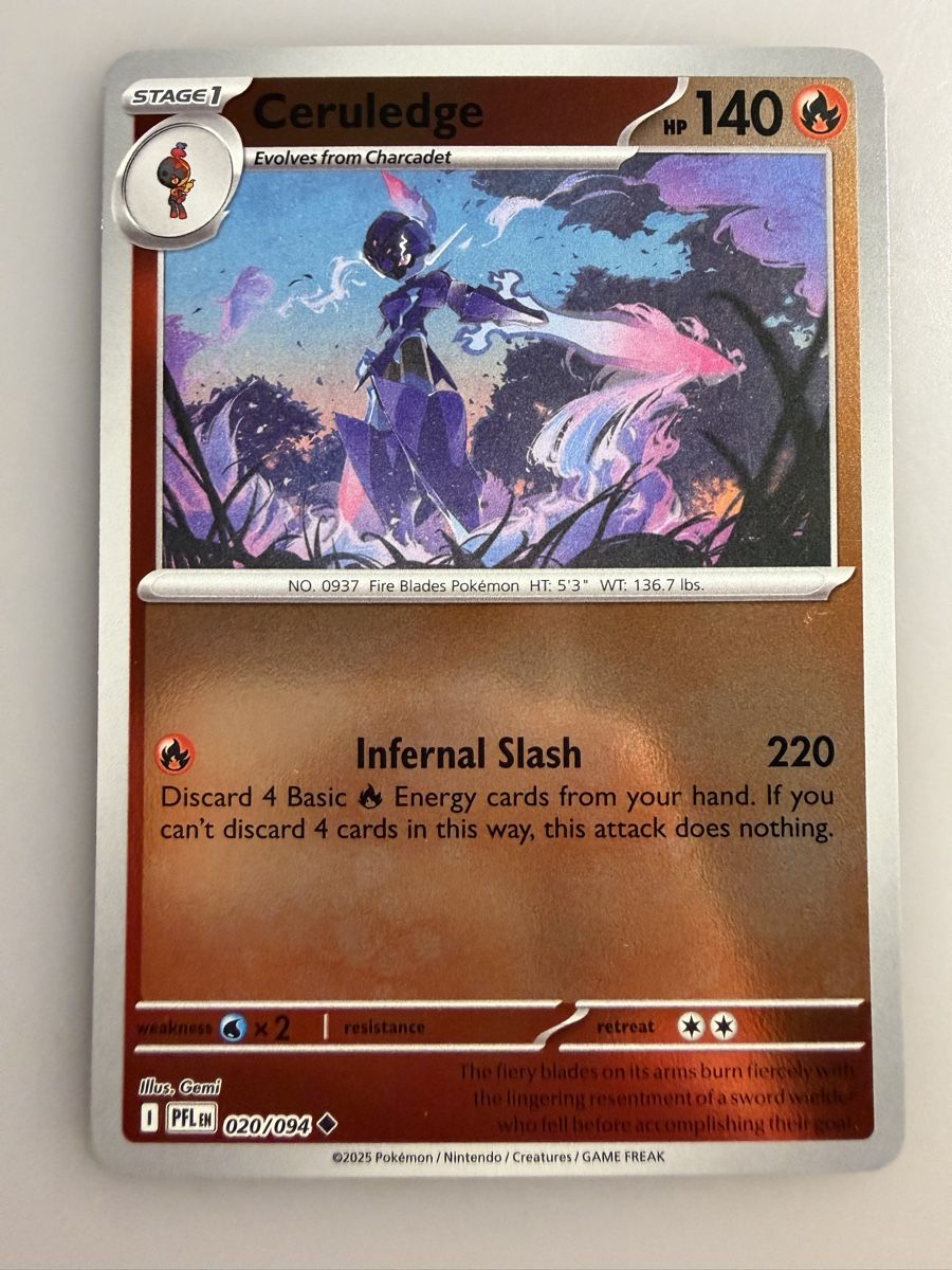 Pokémon Carte collezionabili: Ceruledge (PFL020) – Nuovo (secondo la descrizione) da Vevey venduto da Matx