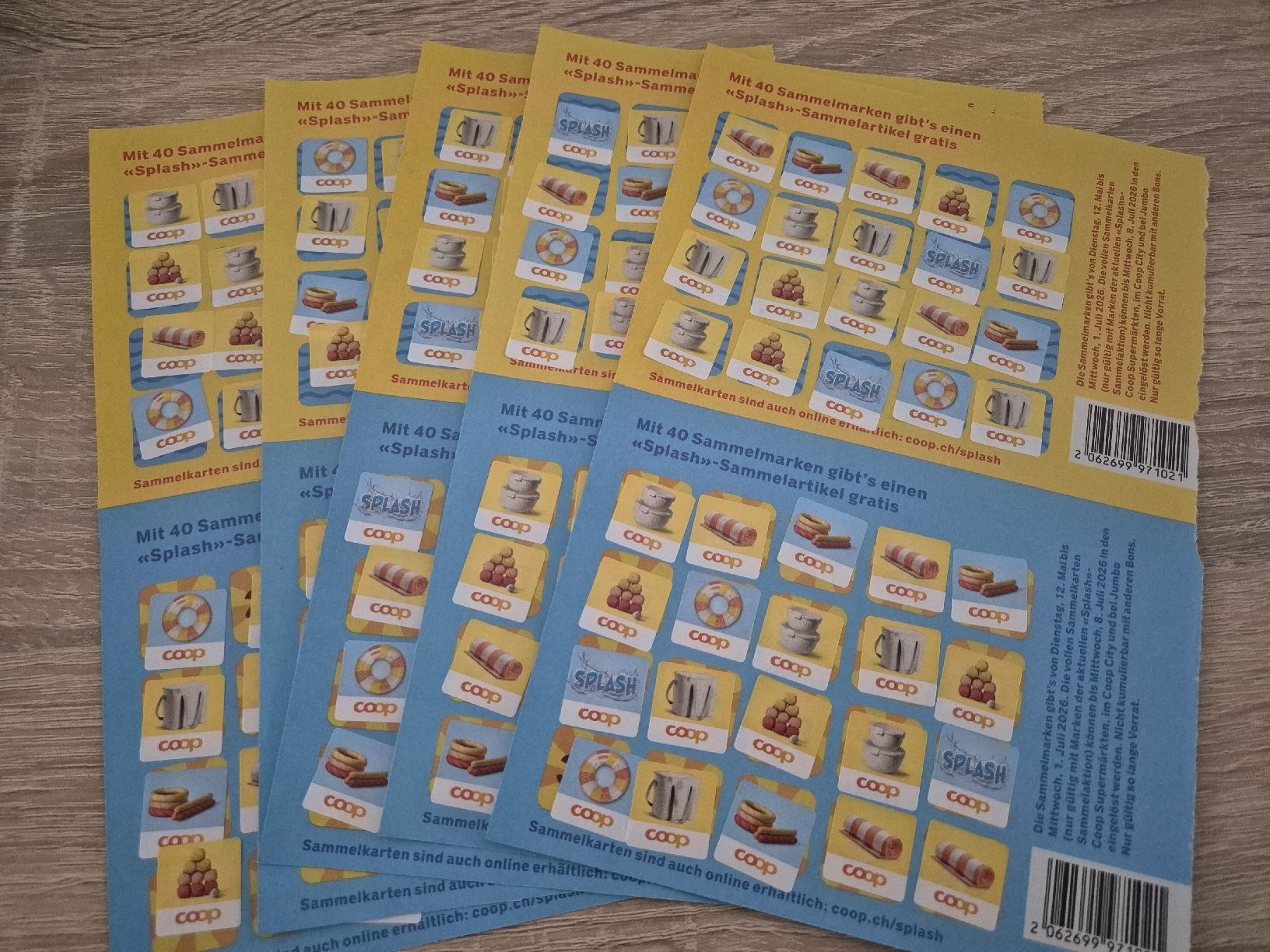 Coop Raccolte di bollini & punti: coop Splash 10 volle Karten – Nuovo e nell'imballaggio originale da Steffisburg venduto da Mallekobold