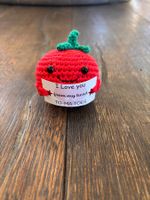Gehäkelte Tomate "I love you", Handarbeit, Geschenkidee🍅...