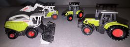 SIKU CLAAS Konvolut 4 Landwirtschaftsmodelle 