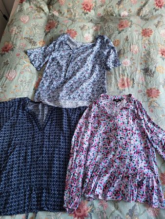 Damen Blusen/Oberteile Set, Grösse 36, floral, Blumen