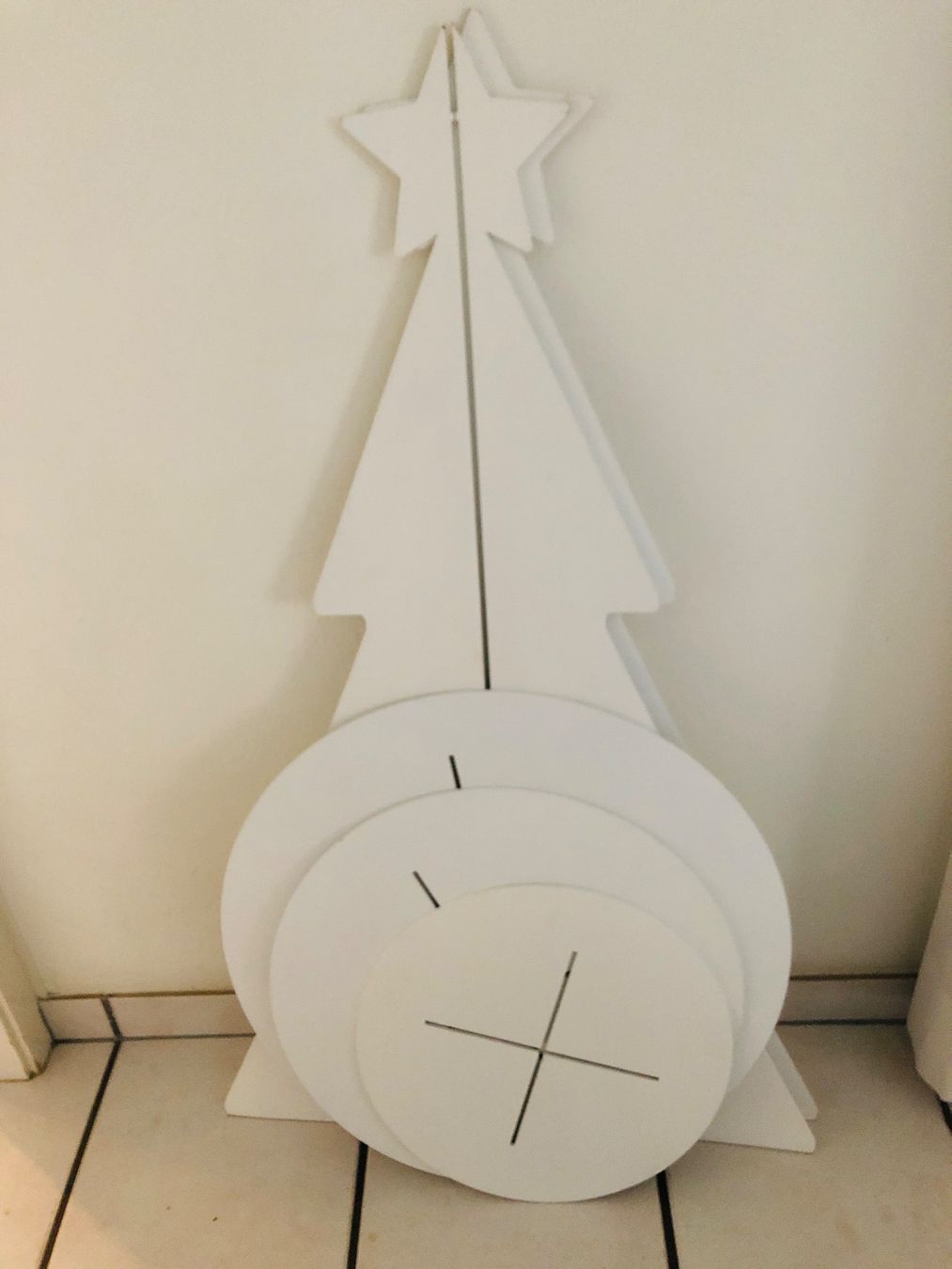 Tutte le decorazioni: Weihnachtsbaum aus Holz, Weiss, 96cm – Usato da Arlesheim venduto da leyRum4.5 3