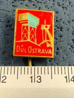 DUL OSTRAVA ANSTECKNADEL BERGBAU TCHEQUE VINTAGE OLDI