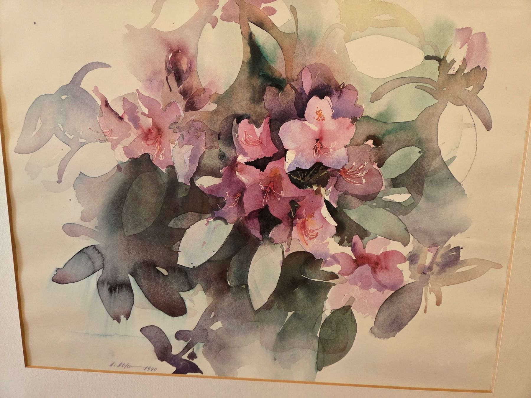 Dipinti: Aquarellbild "Rhododendron" – Usato da St. Gallen venduto da Razoon77 1