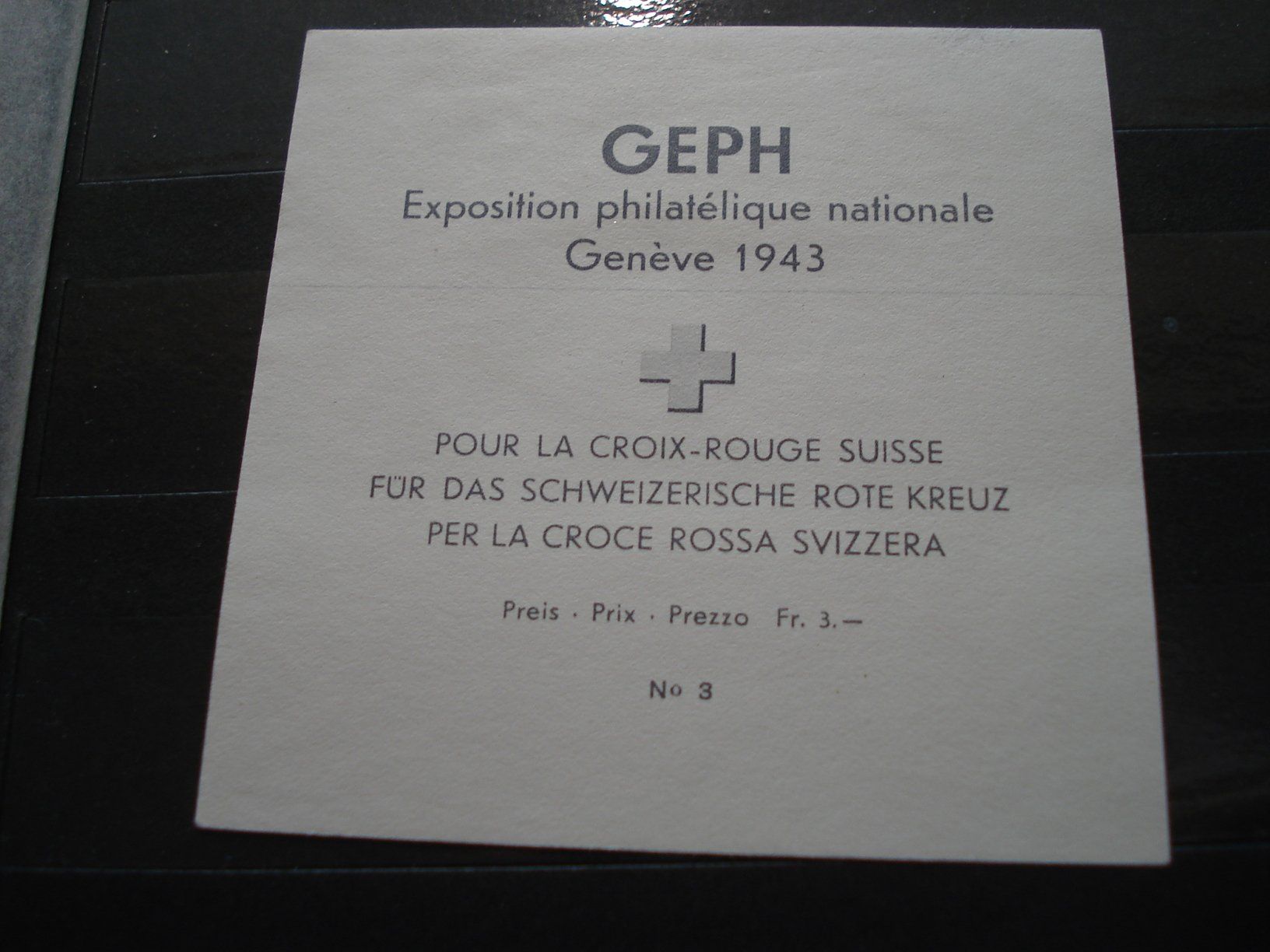 Tous les timbres: Block Genf 1943, roter Sonder-o – D'occasion à Niederwil AG par morostahu 1