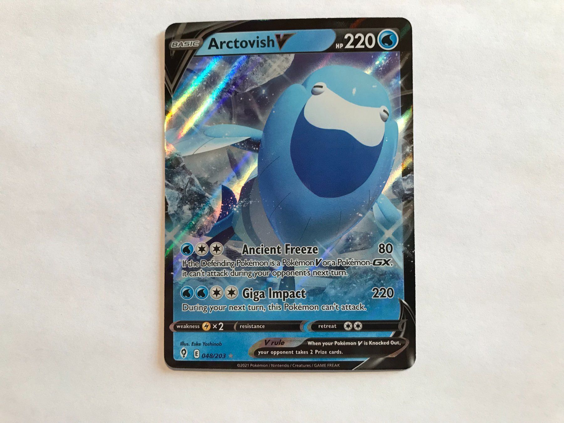 Pokémon Carte collezionabili: Arctovish V – Usato da Hagendorn venduto da Pokecollectorch 1