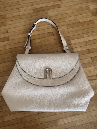 Ledertasche FURLA, creme, neu 
