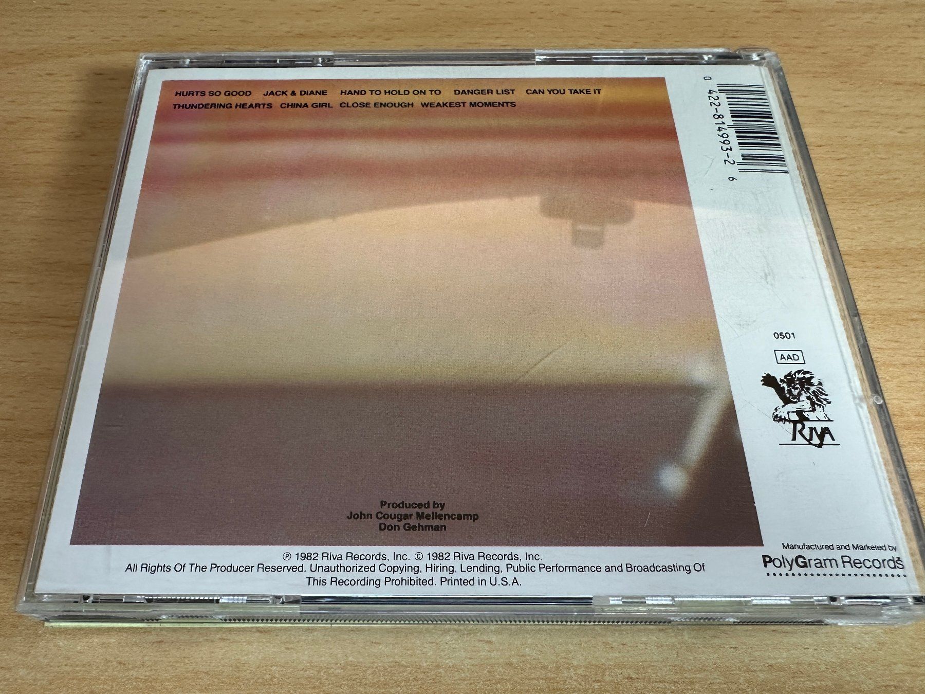 CDs: John Cougar – American Fool – Gebraucht aus Rikon im Tösstal von Alpenmutz 1
