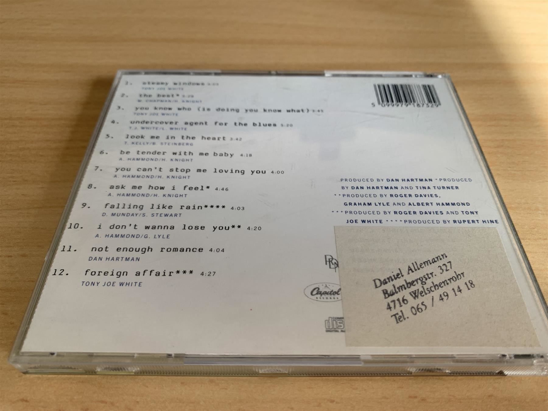 CDs: Tina Turner – Foreign Affair – Gebraucht aus Rikon im Tösstal von Alpenmutz 1