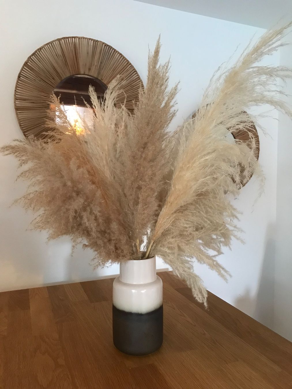 Vasen & Gefässe: Hübsche Vase mit schönem Pampagras – Gebraucht aus St. Margarethen TG von kel_h66s 2