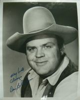 Dan Blocker (1928-1972) gedrucktes Autogramm BONANZA