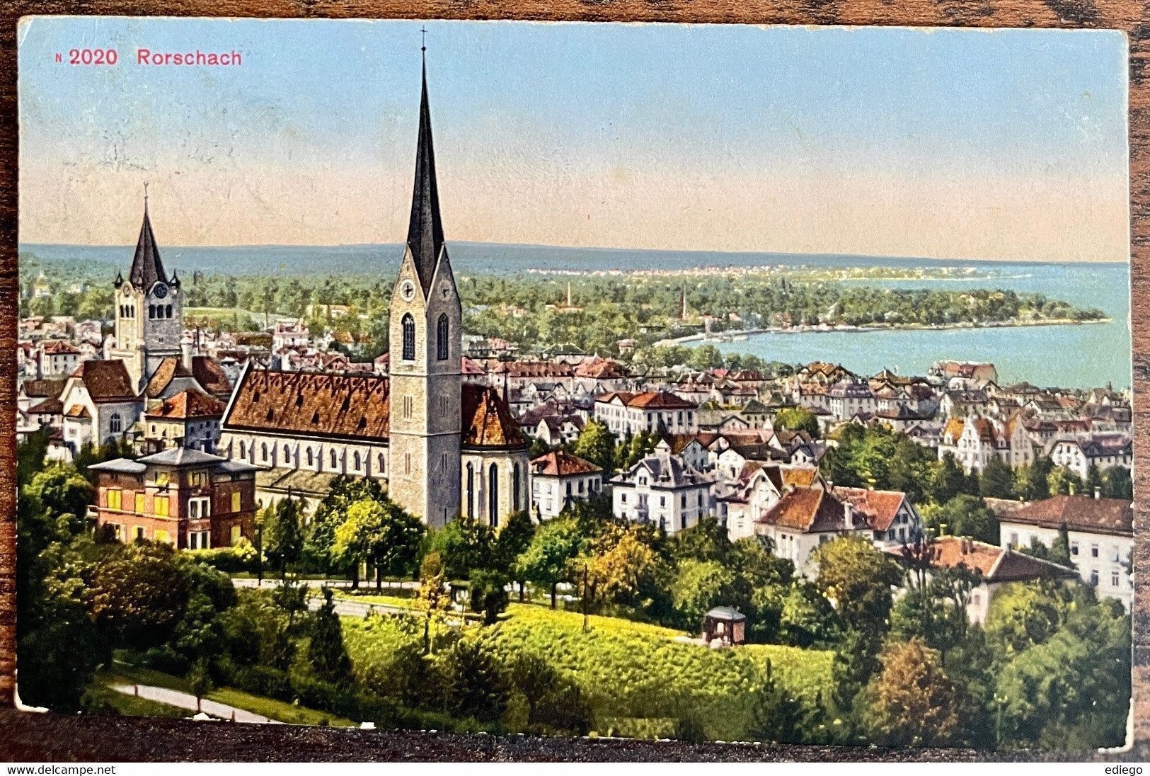 Cartoline postali: SG: RORSCHACH - 1913 – Usato da Lutry venduto da Ediego