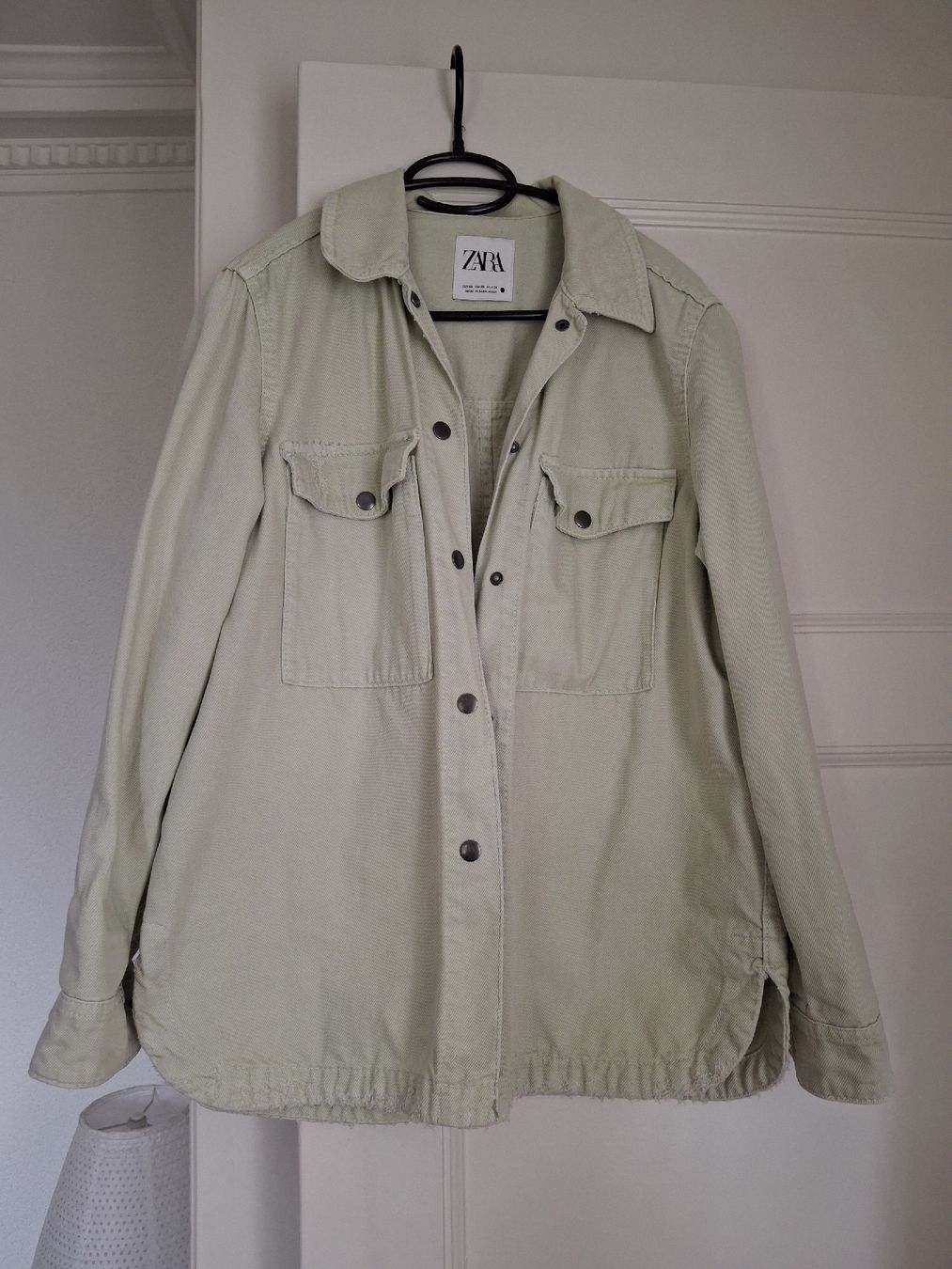 Zara Giacche: veste en jeans vert pale Zara M – Usato da Lausanne venduto da Cognitia