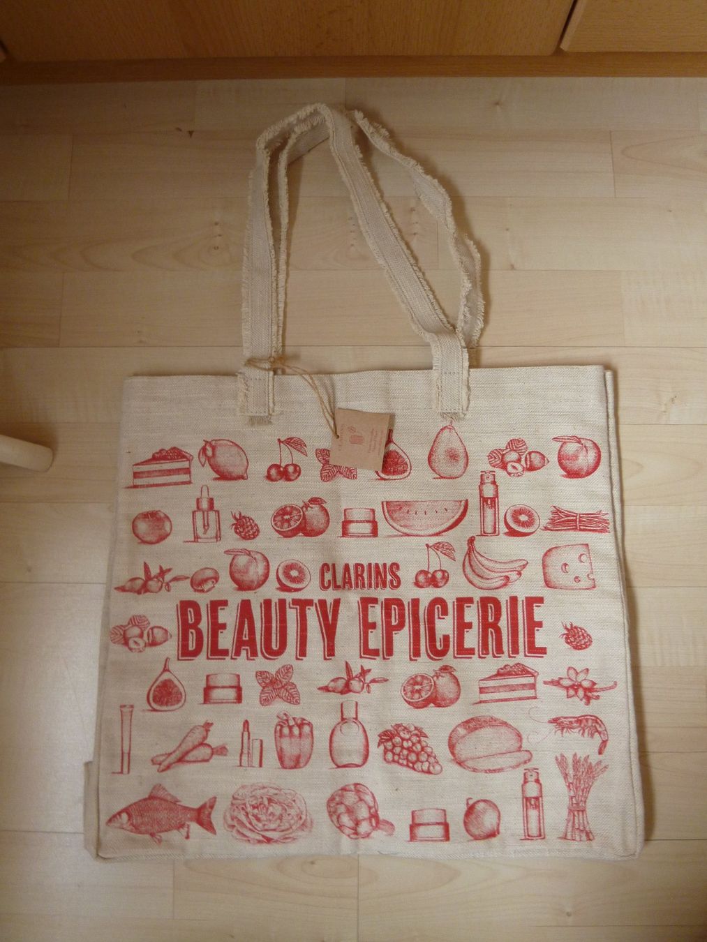 Taschen: CLARINS BEAUTY EPICERIE Stofftasche Tasche – Gebraucht aus Dättlikon von Mamakuga