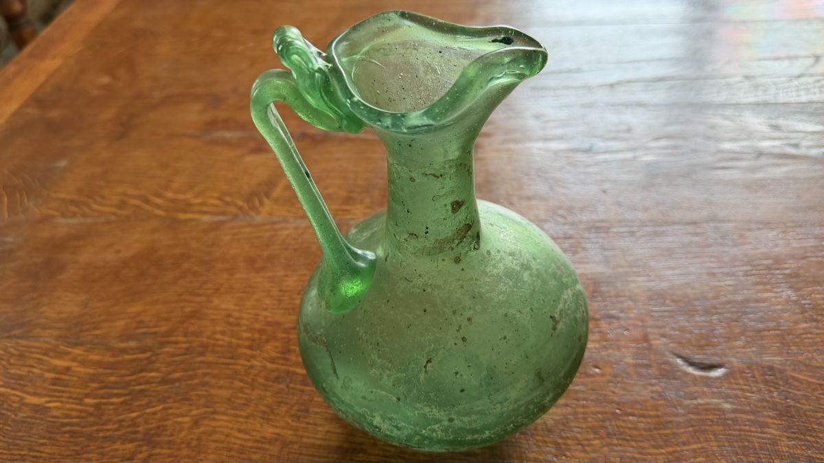 Murano Caraffe: Murano scavo Kanne grün – Usato da Riedholz venduto da Frettchen63