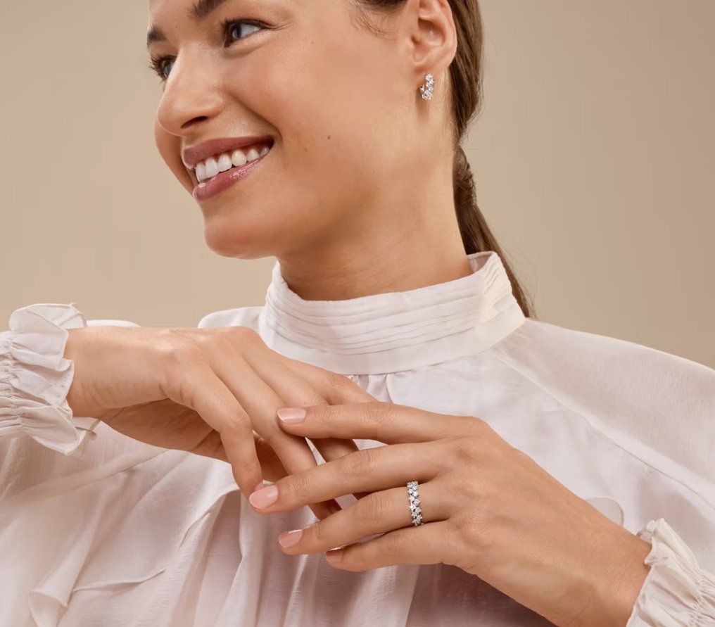 Anelli: TCHIBO 925 Silberring Ring Zirkonia Gr.19 NEU – Nuovo e nell'imballaggio originale da Rotkreuz venduto da beltraum 2