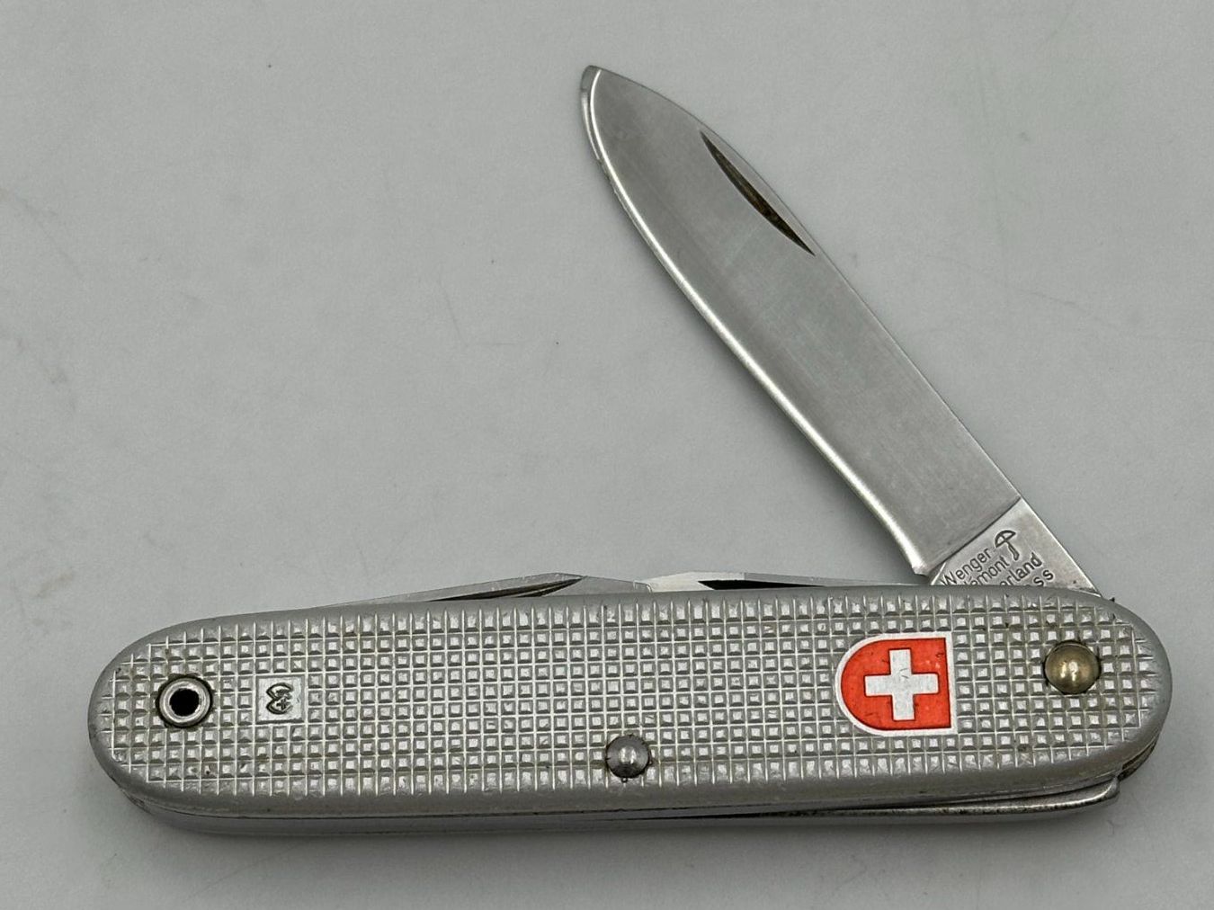 Wenger Coltelli tascabile: WENGER Delémonet Offiziersmesser Sackmesser 1981 – Usato da Luzern venduto da Lager6640 7