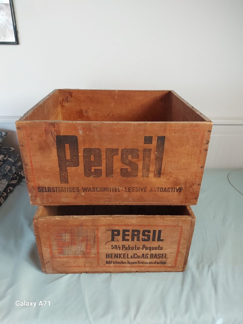 Casse di trasporto: 2 alte Persil Holzkisten – Usato da Rumisberg venduto da AaronRodgers81