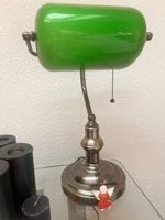 Bankerlampe - grünem Glasschirm – Vintage British Style