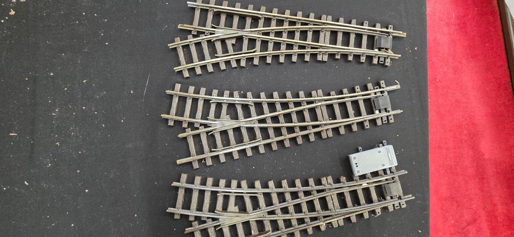 Märklin Modellini di ferrovie: Weichen 3er Set 120cm LGB – Usato da Russikon venduto da Pedro20