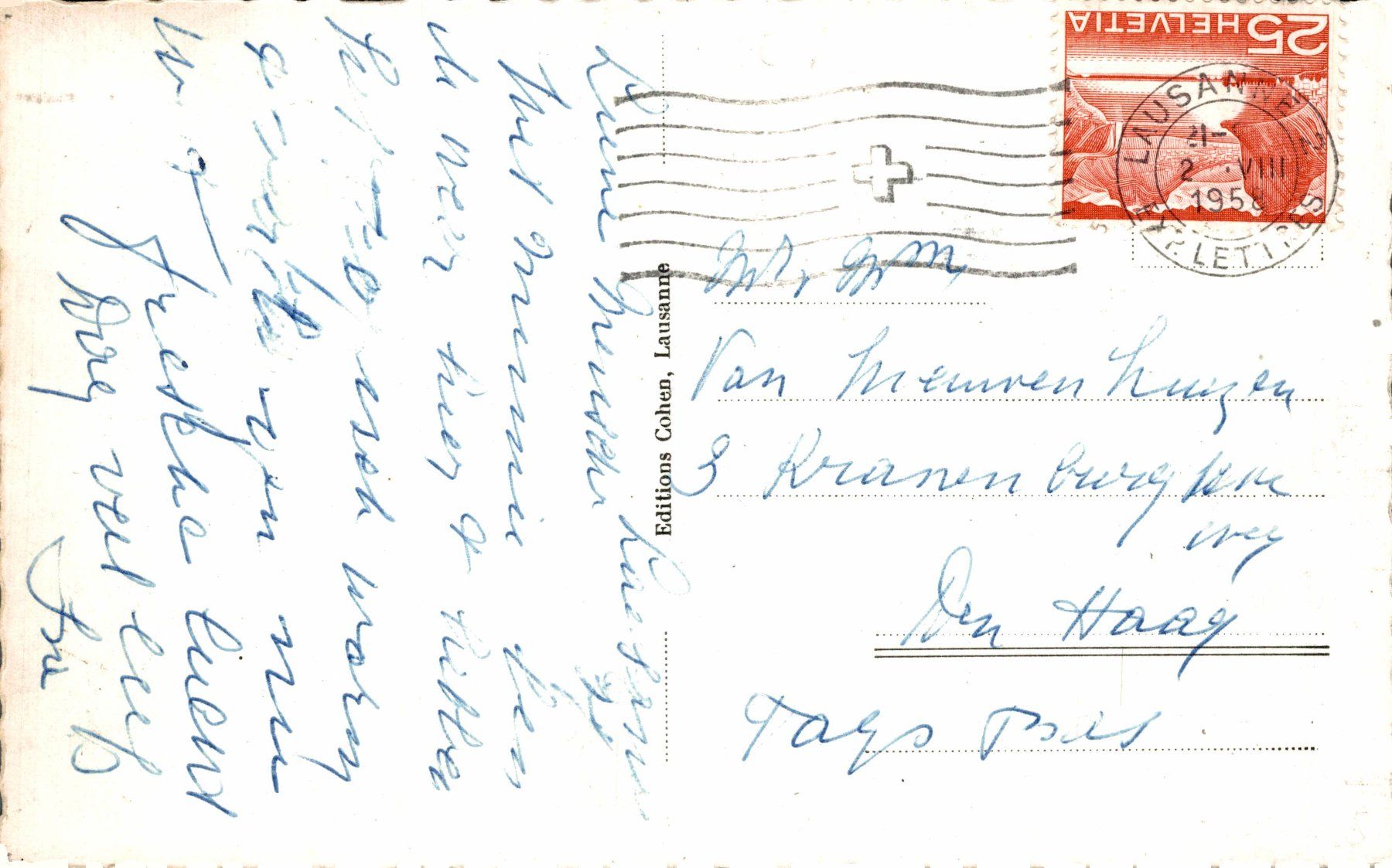 Cartes postales: Lausanne. Eglise de St. Laurent – D'occasion à Bronschhofen par Astore 1