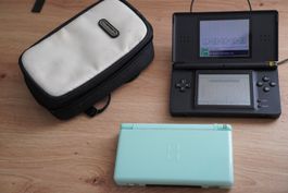 2x Nintendo DS Lite, 1x mit Scharnierdefekt