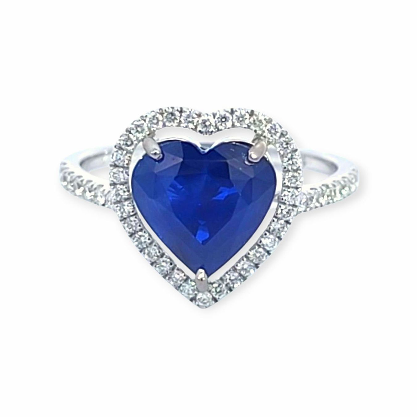 Anelli: Saphir-Ring 14k Weissgold 3,467ct – Nuovo e nell'imballaggio originale da Illnau venduto da Juwelier_Mahler_GmbH
