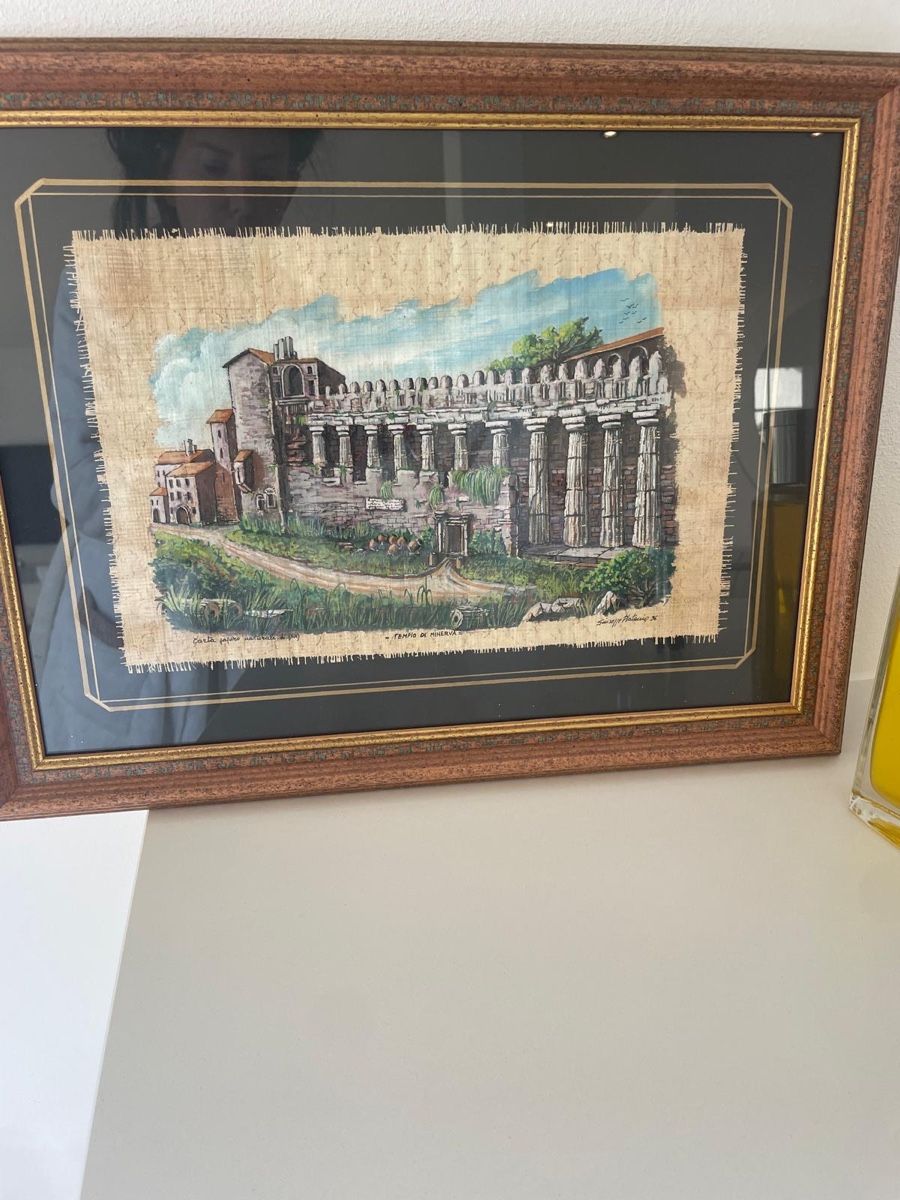 Foto & Immagini: Original Papyrusbild Giuseppe Platania 49x38 cm – Usato da Jona venduto da Prada1969 1