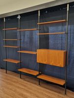 MCM Vintage Design, Teleskopregal, 10 Tablare, Kasten, Teak