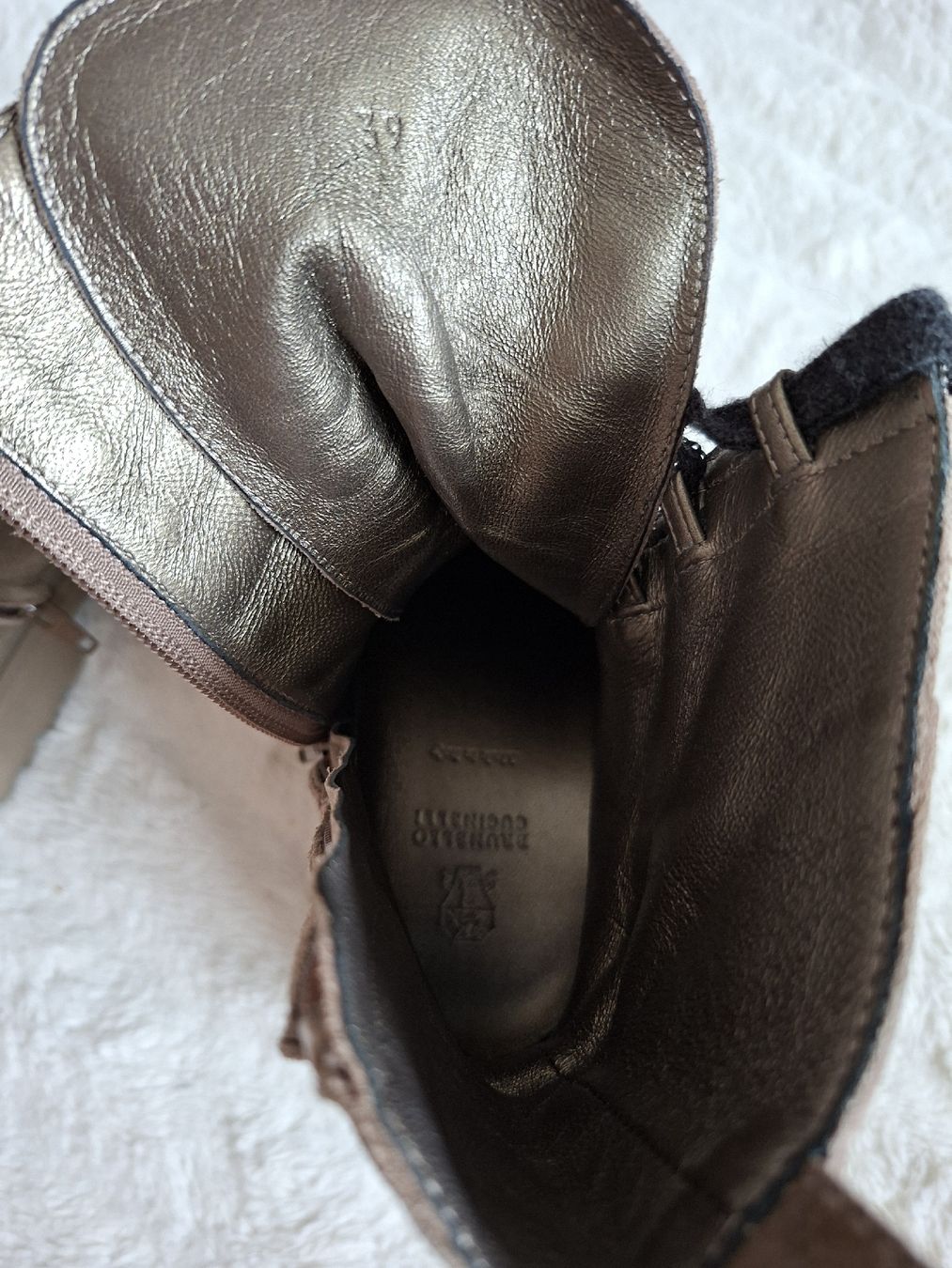 Brunello Cucinelli Scarpe da donna: Bottines en daim Brunello Cucinelli pointure 39,  – Usato da Renens VD venduto da ser_j2fn 4