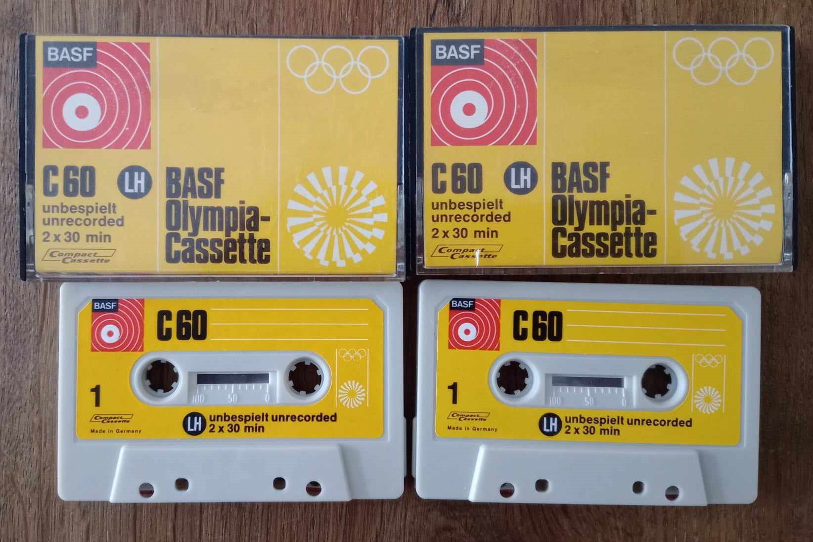 Kompaktkassetten: BASF Olympia Cassette C 60 - Cassette MC 2x – Gebraucht aus Le Locle von  1