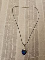Handgemachte halskette aus swarovski herz 18x17.5mm