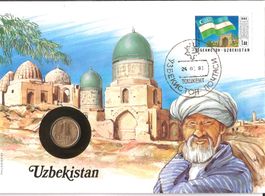 Münzbrief Uzbeckistan 1991