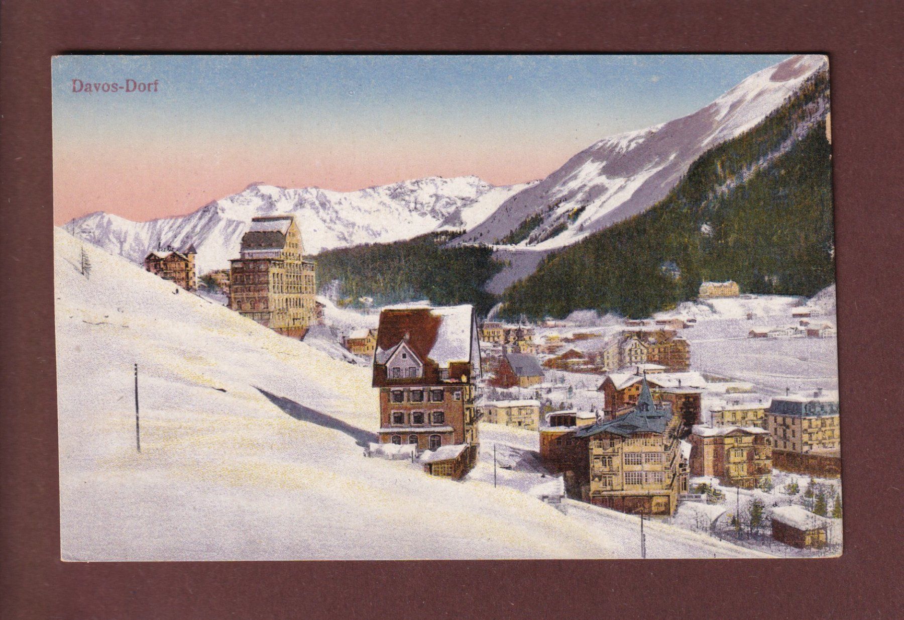 Ansichtskarten: DAVOS-DORF – Gebraucht aus Pully von nicecards