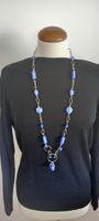 Blaue Statement-Kette, perfekt für den Sommer! Neuwertig