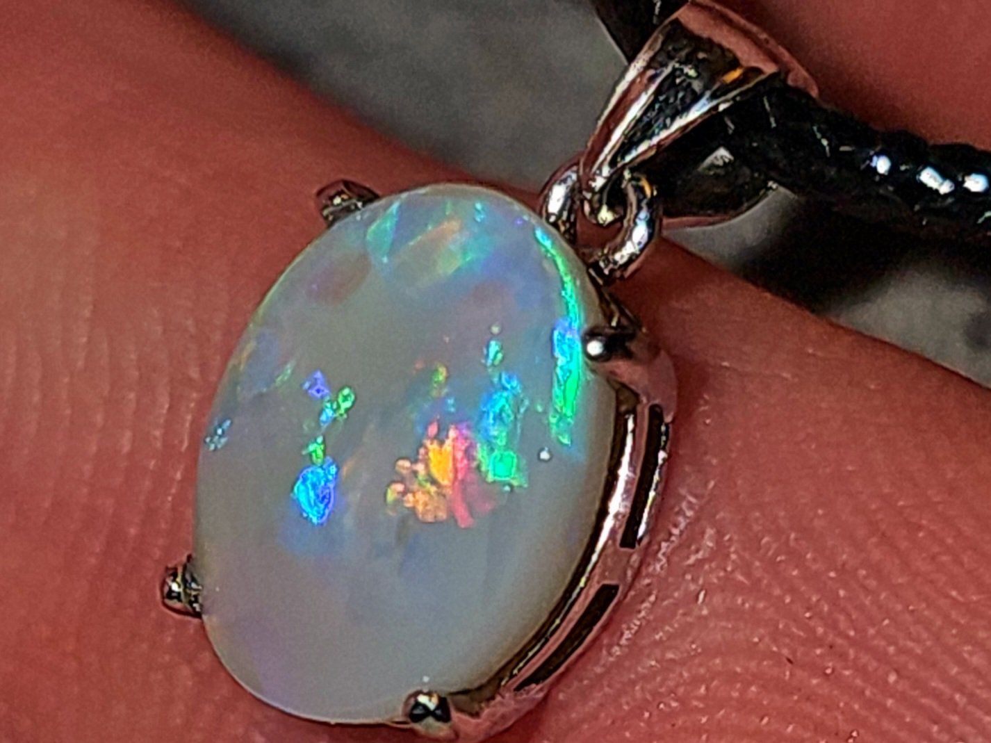 Ciondoli: Natürlicher Australischer Opal Silber-Anhänger – Nuovo e nell'imballaggio originale da Uerkheim venduto da Winwinner 4
