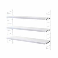 Wandregal String Pocket von String Furniture weiss 60cm