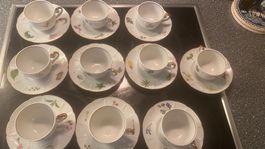 Porzellan Espresso Tassen