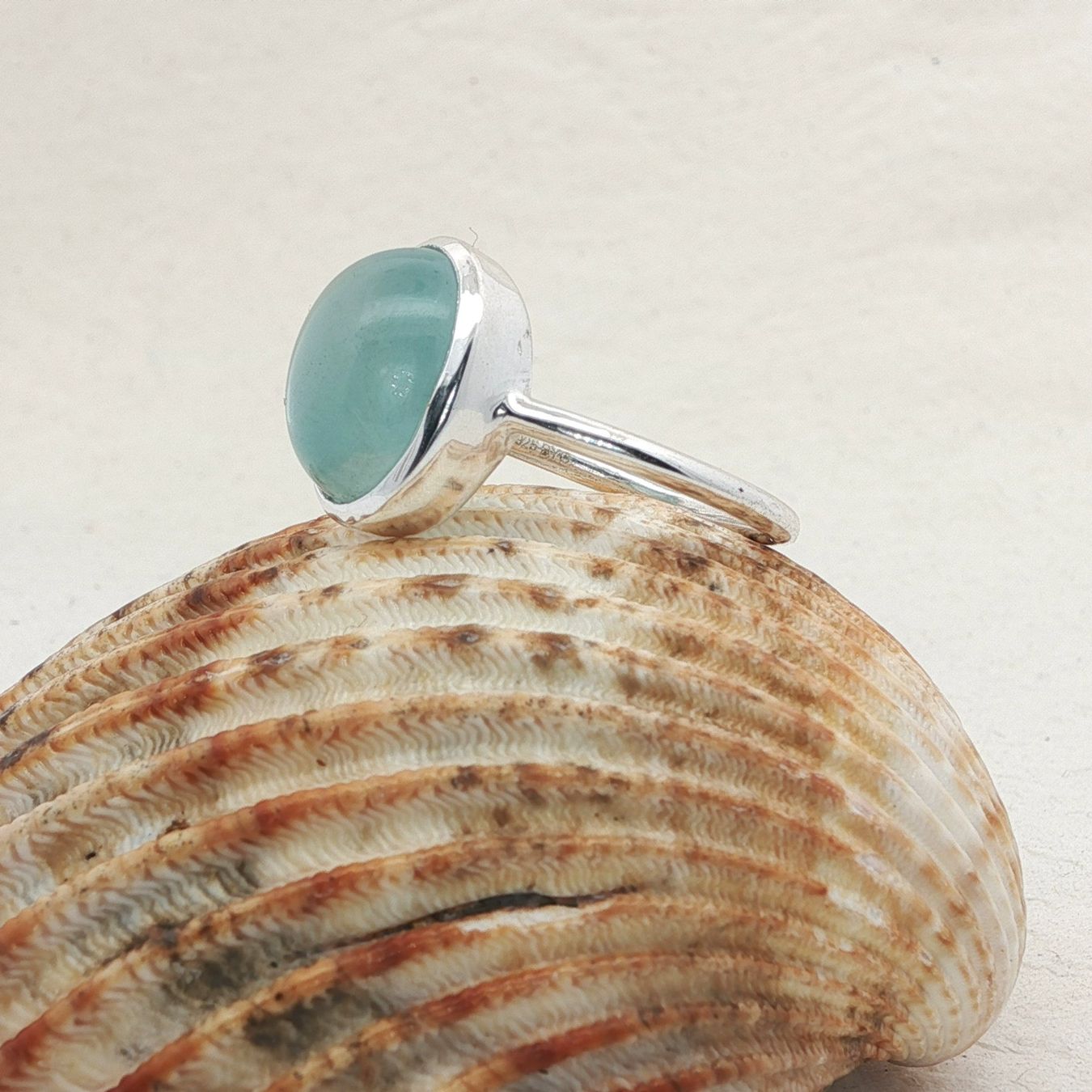 Olga Ribler Anelli: Unikate Silber Ring 925 mit Aquamarin Grösse 54 – Nuovo (secondo la descrizione) da Luzern venduto da Schmuckoutlet 5