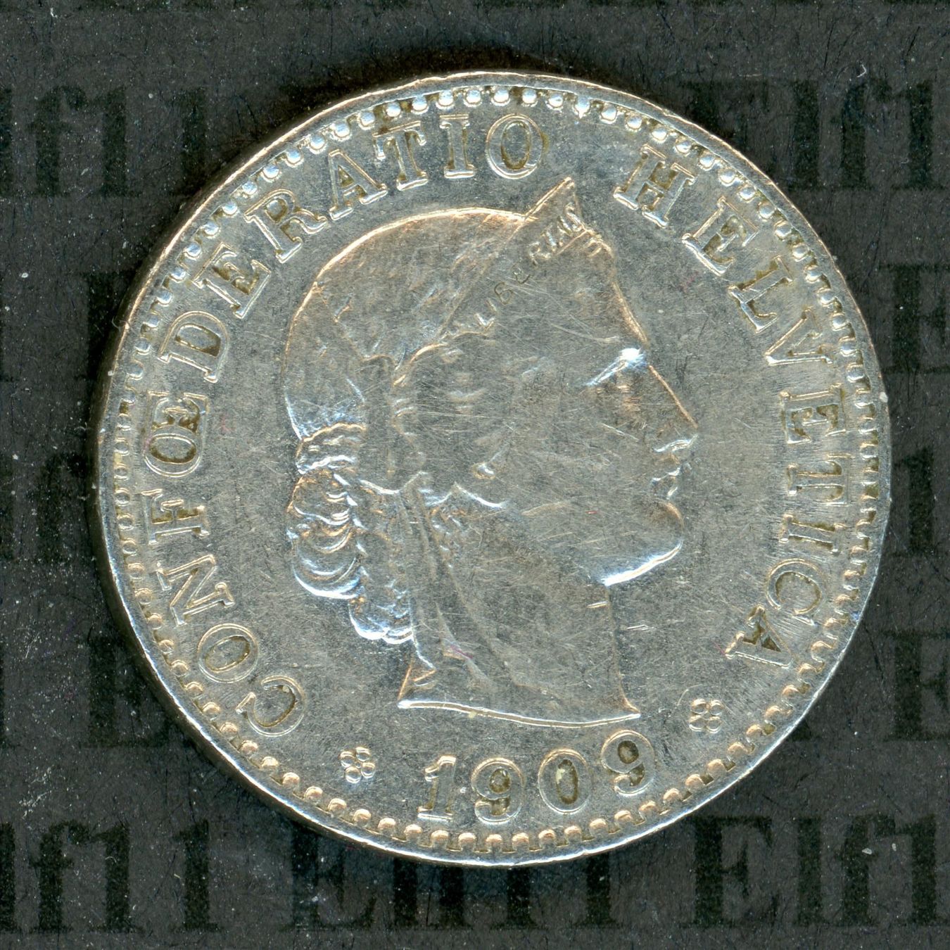 Tutti le monete: CHF___0.20 1909 ss 20 Rappen – Usato da Widnau venduto da Elf11