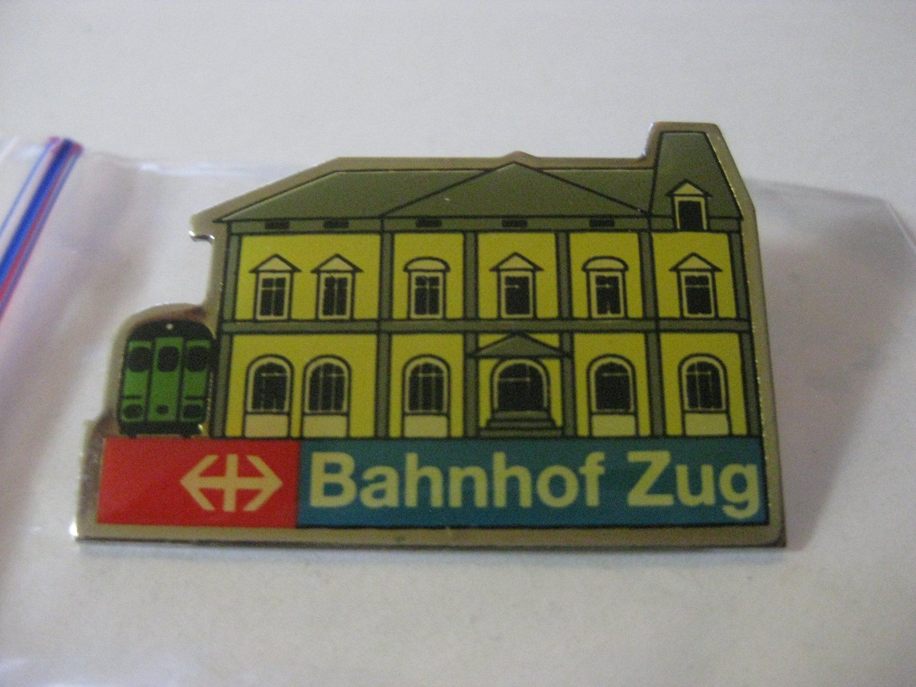 SBB/CFF/FFS Placchette & Badge: SBB Bahn / Bahnhof ZUG – Usato da Münchenbuchsee venduto da neuwertig-gespart 2